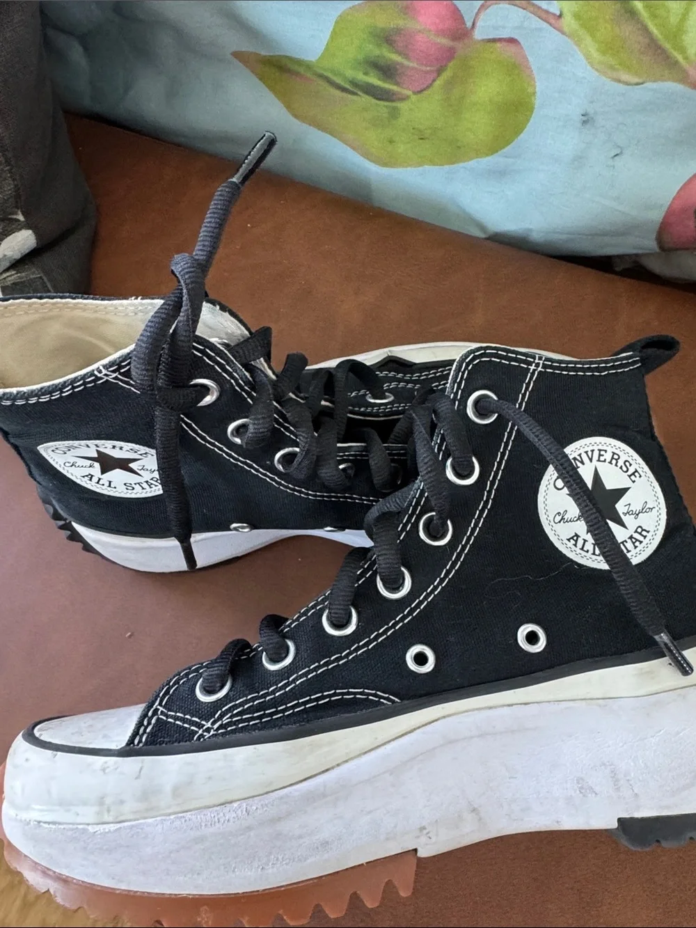 Converse Black High-Top Platform Lug Sole Sneaker